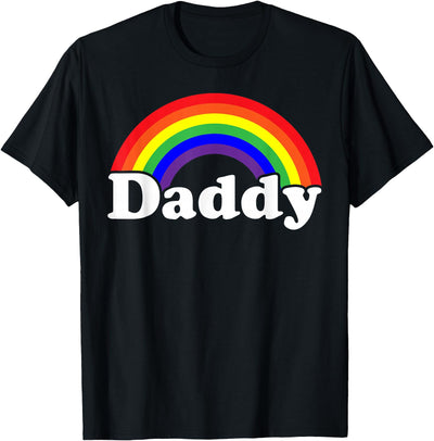 Mens Damn Daddy Gay Pride Parade Daddy Masc Man LGBTQ Dad T-Shirt
