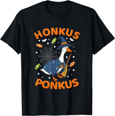 Funny Halloween Kids Costumes Honkus Ponkus Meme Halloween Witch Hat T-Shirt