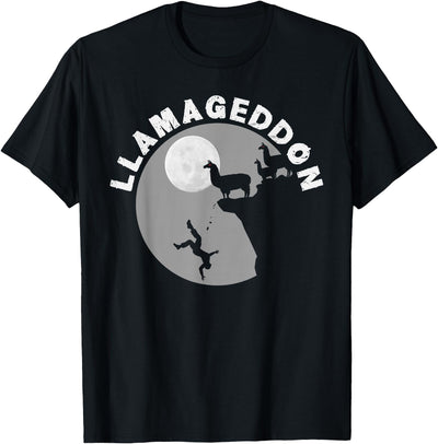 Funny Llama Tshirts for Farm Pet Animal Fans Funny Llamageddon T-Shirt for Llama Barnyard Lovers T-Shirt