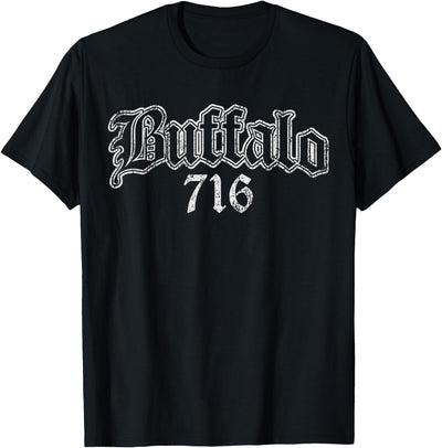 Cow Buffalo Ny by Kruzelly Vintage Buffalo New York 716 T-Shirt