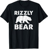 Rizz Meaning Tees Rizzly Bear T-Shirt - Black