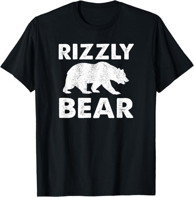 Rizzly Bear Distressed Walking Bear T-Shirt
