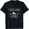 Thoroughbred Gift Horse Apparel for Girls Women Thoroughbred Girl Horse T-Shirt - Black