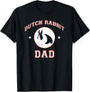 Dutch Rabbit Dad T-Shirt in Black