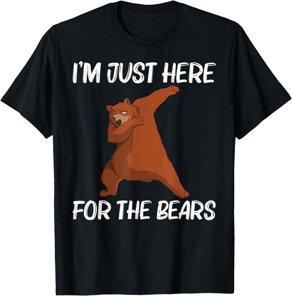 Cool Brown Wildlife Bear Hunters Mountain Clothes Funny Bear Gift For Men Women Bear Mammal Animal T-Shirt - Black