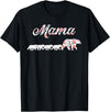 Wildflower Tee Co. Floral Mama Bear, Mom of 4 Shirt, Mama Bear and 4 Cubs T-Shirt - Black
