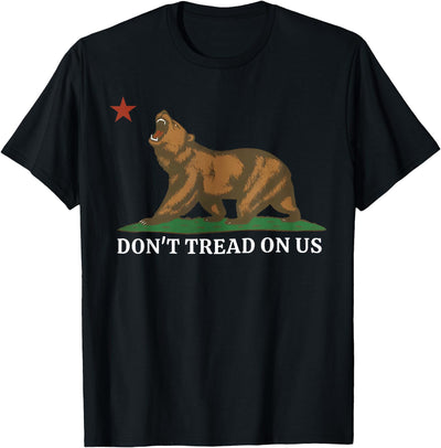 Don't Tread On Us California Bear Patriotic T-Shirt