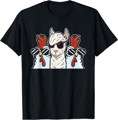 Llama Gifts & Accessories Chicken Llama Cool Alpaca - Lamaist Animal Llama T-Shirt
