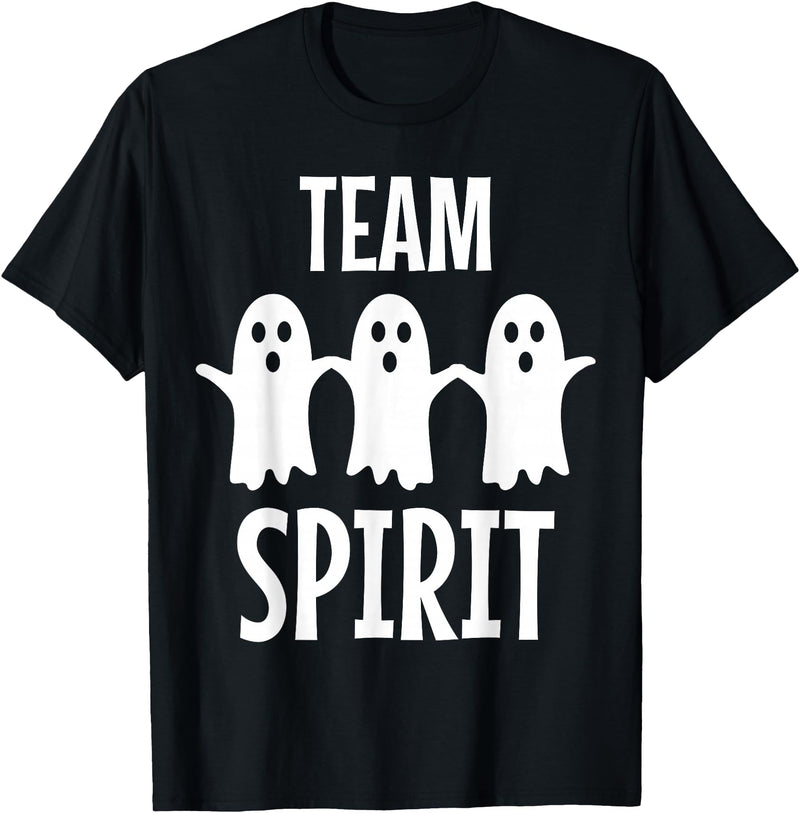 Ghost Halloween Gifts - Team Spirit Funny Ghost Pun - Team Spirit T-Shirt - Black