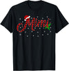 Buffalo Plaid Matching Christmas Pajamas Gifts Funny Matching Family Buffalo Plaid Mimi Christmas Pajama T-Shirt - Black