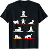 Cute Polar Bear Yoga Coach Women Girls Polar Bear Yoga Poses Streching Polar Bears Meditation T-Shirt - Black