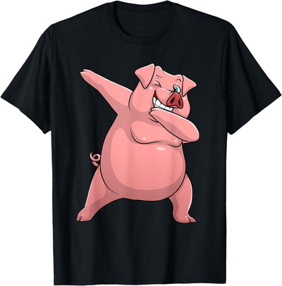 Cute Pig Art For Men Women Kids Livestock Farming Pig Lovers T-Shirt