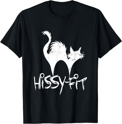 Pets and Animals Fun Fashion by i-Create Hissy Fit Cat Humor T-Shirt