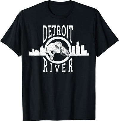 Detroit River Walleye Fishing T Shirt for Men Women T-Shirt