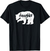 Family & Animals Gifts Daughter Bear - Funny Family T-Shirt Cool Animal Love Tee T-Shirt - Black