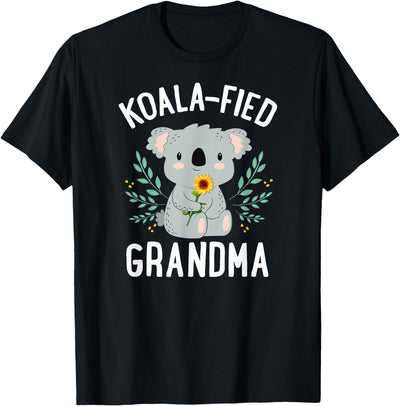 Koalafied Grandma Koala Bear Sunflower Floral Mothers Day T-Shirt