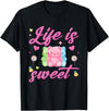 Funny gummy bear lover gummy bear candy Gummy Bear Life is Sweet Candy Gummy Bear T-Shirt - Black