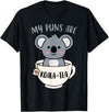 Cute Shirts and Merch My Puns Are Koala Tea Funny Cute Koala Bear Animal Pun T-Shirt - Black