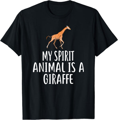 My Spirit Animal Is A GIRAFFE T-Shirt Funny GIRAFFES T-Shirt