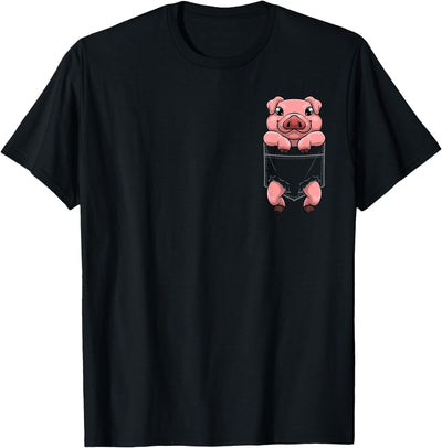 Cool Pig Art For Men Women Farm Animal Piggy Pork Pig Lovers T-Shirt