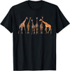 Giraffe Gift For Giraffe Lover Accessories & Stuff Cute Giraffe Design for Men Women Safari Zoo Giraffe Lovers T-Shirt - Black
