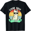 Retro Sunset Llama Spitter Joke Girls Boys Toddler Funny Llama Lover Stand Back I Spit Cute Llamas Spitting Pet T-Shirt - Black