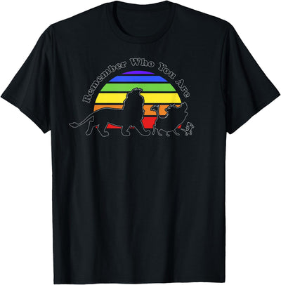 The Lion King Rainbow Remember Who You are T-Shirt