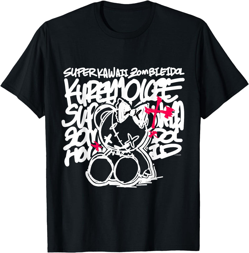 hololive production [Kureiji Ollie] Super Kawaii Zombie Idol Black T-Shirt - As Pictured