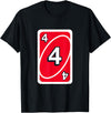 UNO Halloween Red 4" Card T-Shirt - Black