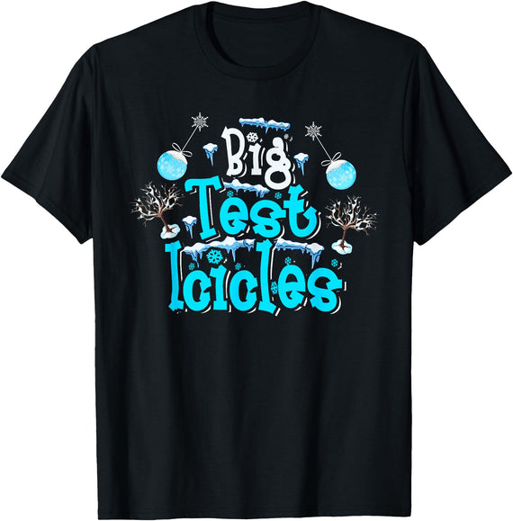 Polar Bear Plunge Ice Swimming Co Polar Bear Plunge 2022 Costume Ice Swimming Big Test Icicles T-Shirt - Black