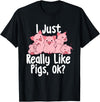 Funny Pig Lover Shirts I Just Really Like Pigs - Pig Lover Pig Farming Farmer T-Shirt - Black