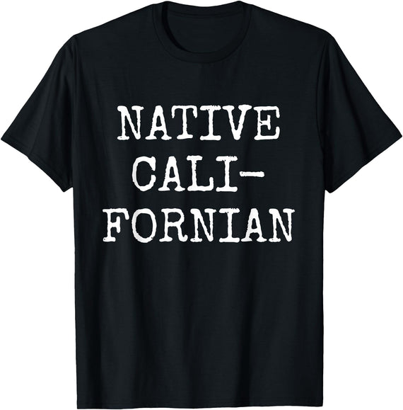 Native Californian T-Shirt - Cali California Bear Apparel T-Shirt - Black