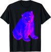 EDM Polar Bear T-Shirt EDM Electronic Techno Polar Bear Trippy Rave Shirt T-Shirt - Black