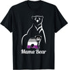 Asexual Mama Bear Designs Co. Asexual Mama Bear Asexual Pride LGBT Ace Pride Flag Mom T-Shirt - Black