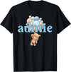 Beary 1st Birthday Boy Teddy Bear Matching Apparel Auntie Teddy Bear 1st Birthday Boy Family Matching T-Shirt - Black