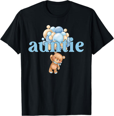 Auntie Teddy Bear 1st Birthday Boy Family Matching T-Shirt
