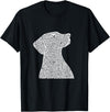 Pet Art Dog Design Dog T-Shirt - Black