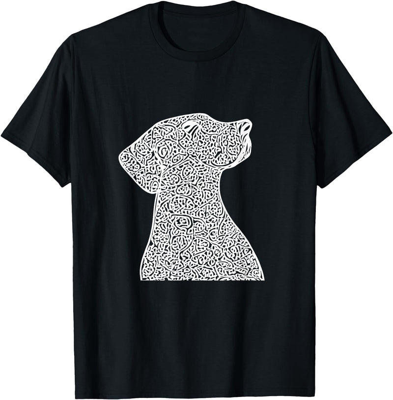 Pet Art Dog Design Dog T-Shirt - Black