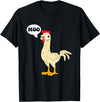 gift creative original father joke humor amusing Chicken - Hen - Fowl - Cow - Funny - Joke - dad Joke T-Shirt - Black