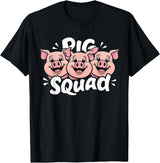 Pig Design for Pig Lovers Pig Squad Design for Pig Lover Stuff | Cool Pig T-Shirt - As Pictured