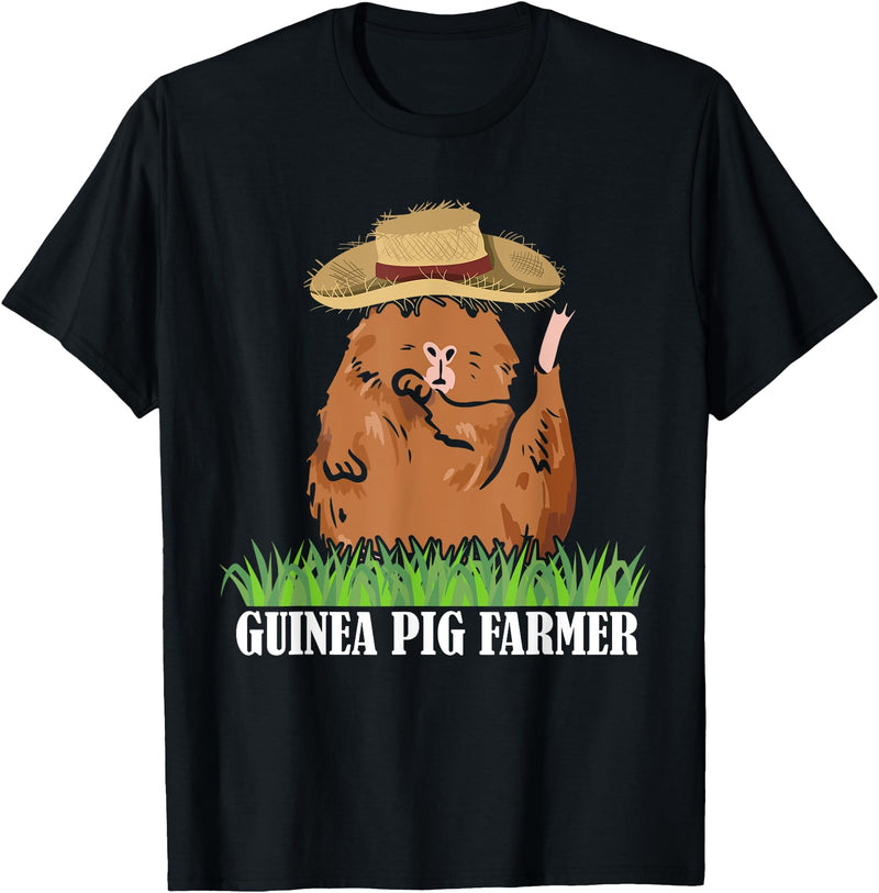 Guinea Pig Gift Idea Guinea Pig Lover Pet Cavy Guinea Pig Farmer Graphic Guinea Pig Owner Pets Animals T-Shirt - Black