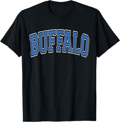 Cow Buffalo Ny Buffalo Arched Text T-Shirt