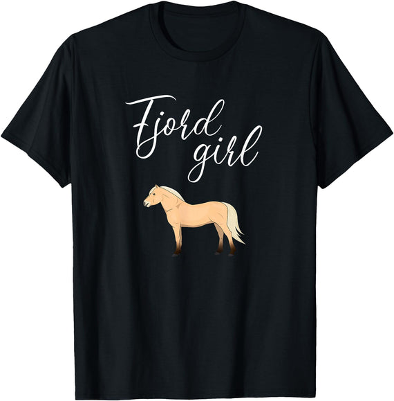 Fjord Horse apparel Fjord Horse, Norwegian Fjord Horse T-Shirt - Black