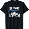 City Designs by Dennex Born in Buffalo T-Shirt - Black