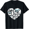 Polar beart lover heart gifts idea kids boys girls Polar Bear Lover Polar Bear Heart Valentine Gift Men Women T-Shirt - Black