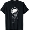 American Indian Shirts by CrushRetro Native American Dreamcatcher Bear Women Men Kids T-Shirt - Black