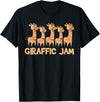 Cute Giraffe Gifts Giraffe Giraffic Jam Funny Word Game Cute T-Shirt - Black