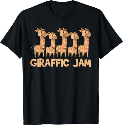 Giraffe Giraffic Jam Funny Word Game Cute T-Shirt