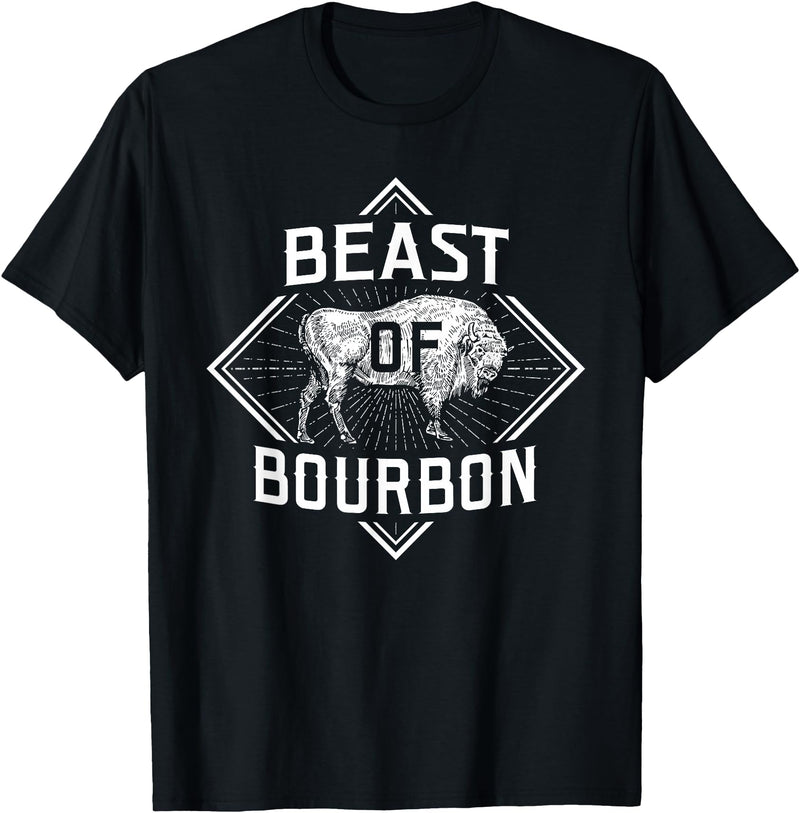 Bison Lover Shirts Beast Of Bourbon - American Bison Buffalo Lover Wildlife T-Shirt - Black
