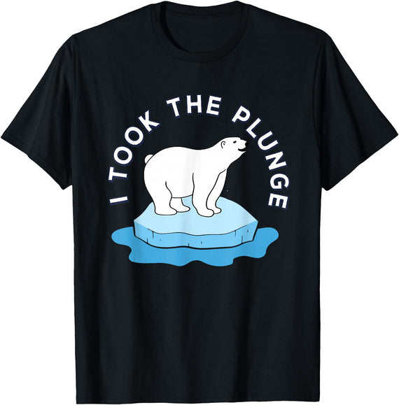 Cute Polar Bear Plunge Day 2026 Polar Bear Plunge Day 2026 I Took The Plunge T-Shirt - Black
